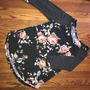 Staccato mixed print half sleeved shirt